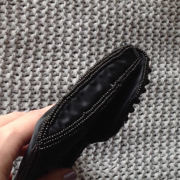 ❣️Vintage❣️La Regale Black Satin evening bag - Picture 4 of 8